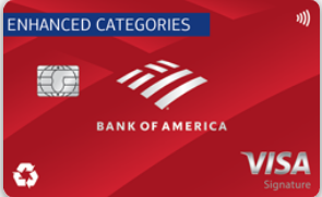 Bank of America Customized Cash Rewards credit card for Students